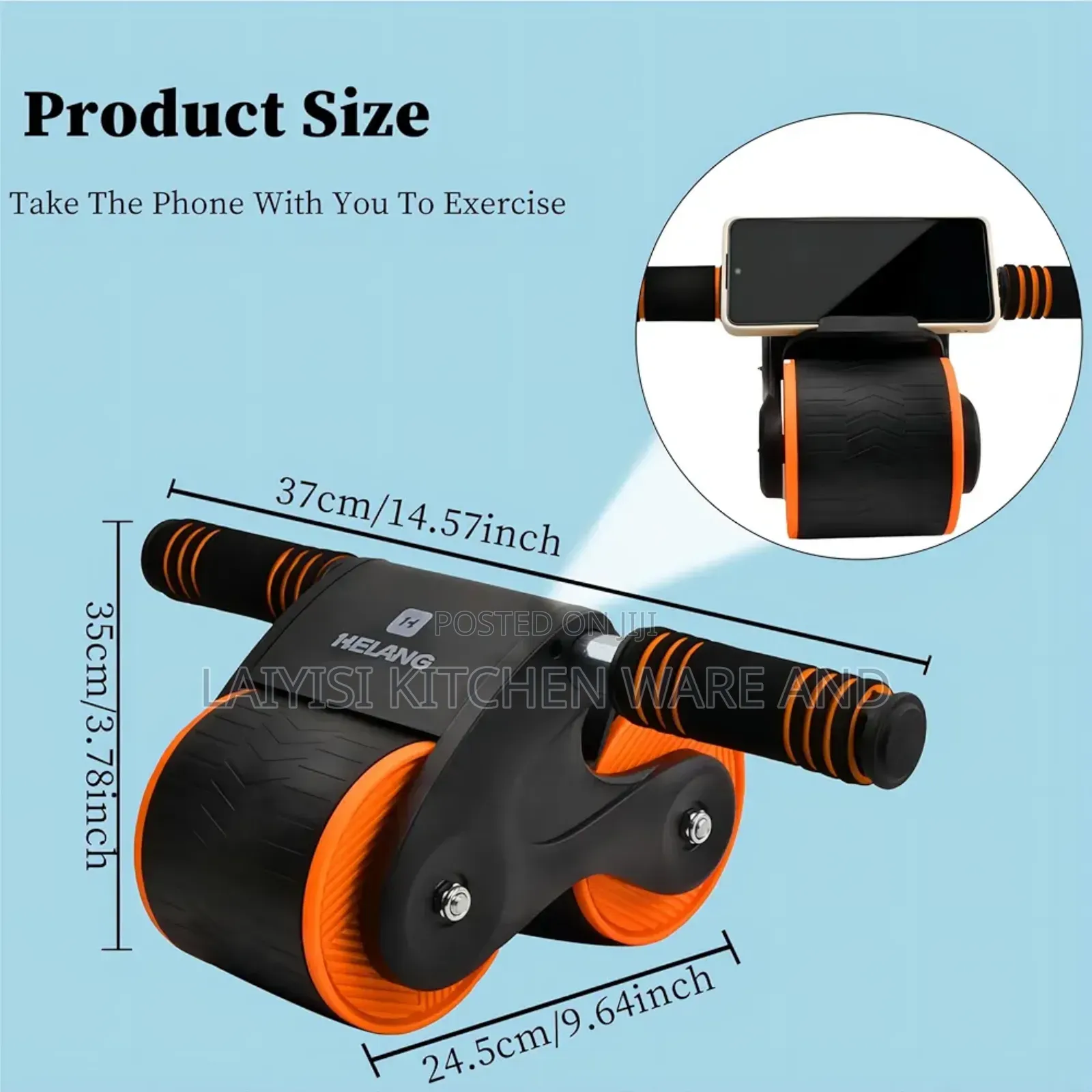 Abdominal Wheel for Abs -Automatic Rebound Strength Training