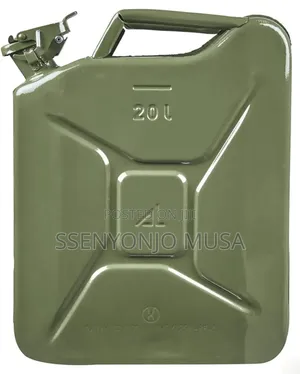 20l Military Green Fuel Jerrycan - Durable Metal Jerry Can