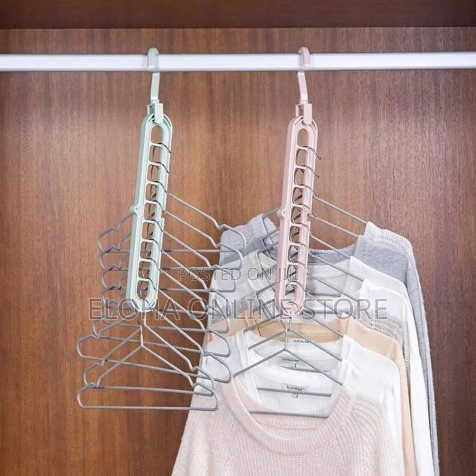 2pcs Multifunction Foldable Storage Hangers