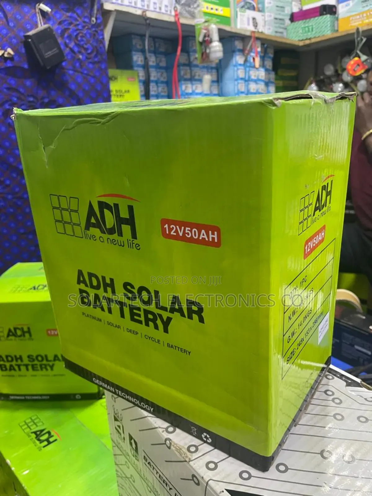 50ah Adh Solar Powder Battery Kudo