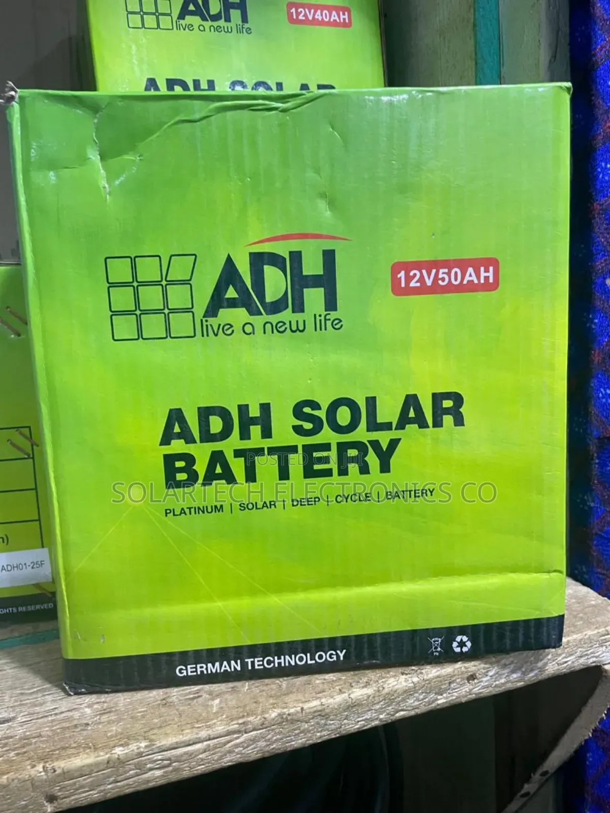 50ah Original Adh Solar German Battery/ Durable Battery Cewo