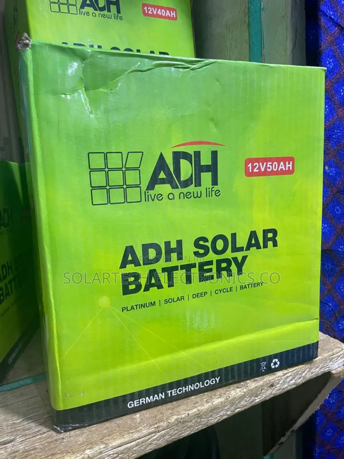 50ah Original Adh Solar Powder Battery/ Novatech Suppliers