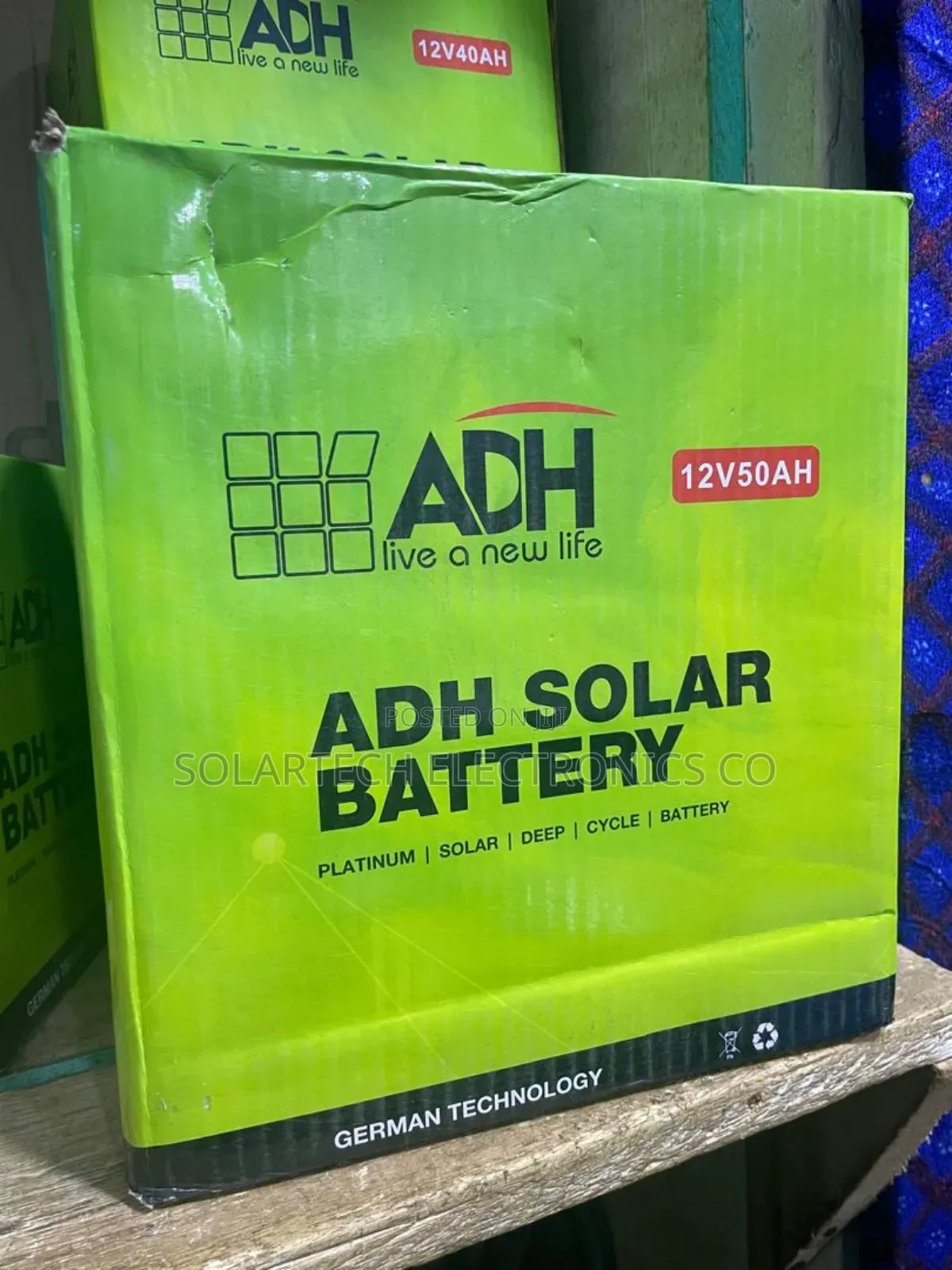 50ah Original Adh Solar Powder Battery/ Wholesale Price Juko