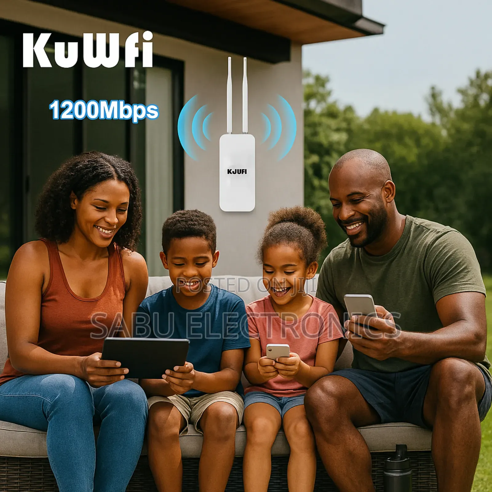High-Speed Outdoor Wifi Extender Booster –Dual Band 1200mbps
