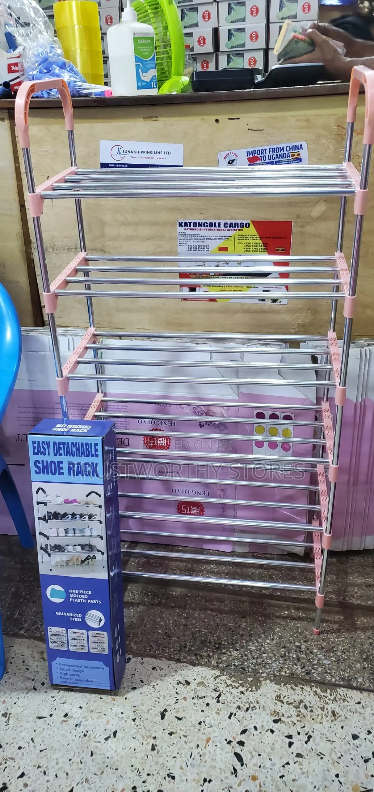 6levels Galvanized Steel Shoerack