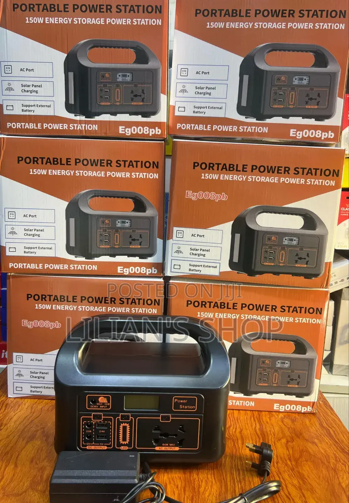 Heavy Duty Power Station Portable Power Station 150w Black