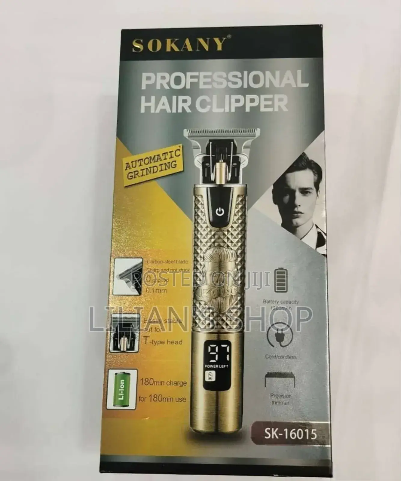 Sokany Professional Hair Clipper, Model Sk-16015.
