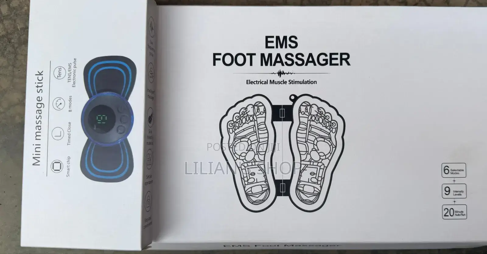 2in1 Neck and Foot Massager Package