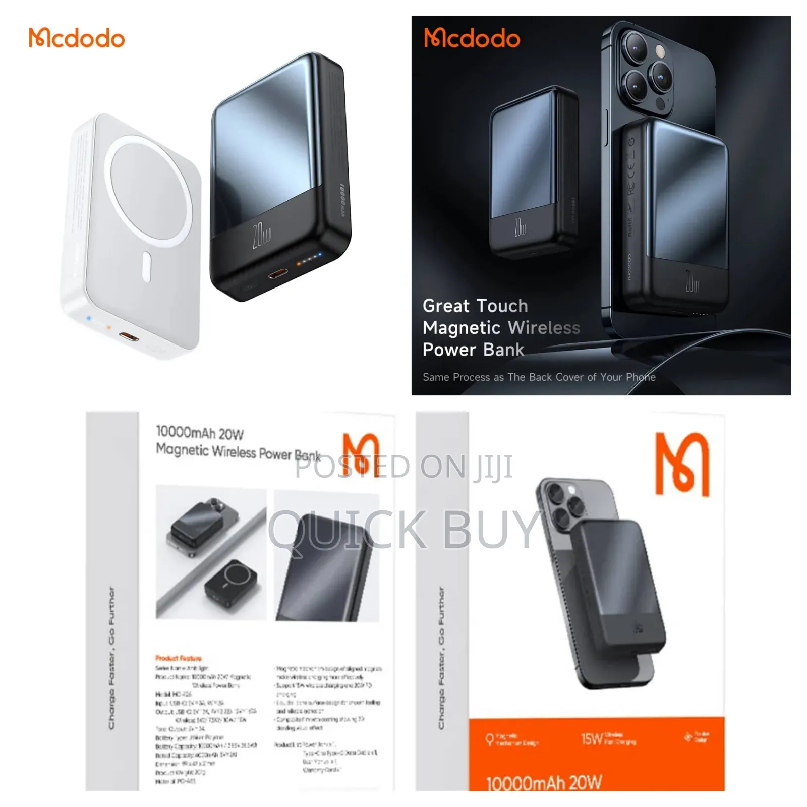 McDodo 20w 10000mah Magnetic Magsafe Powerbank
