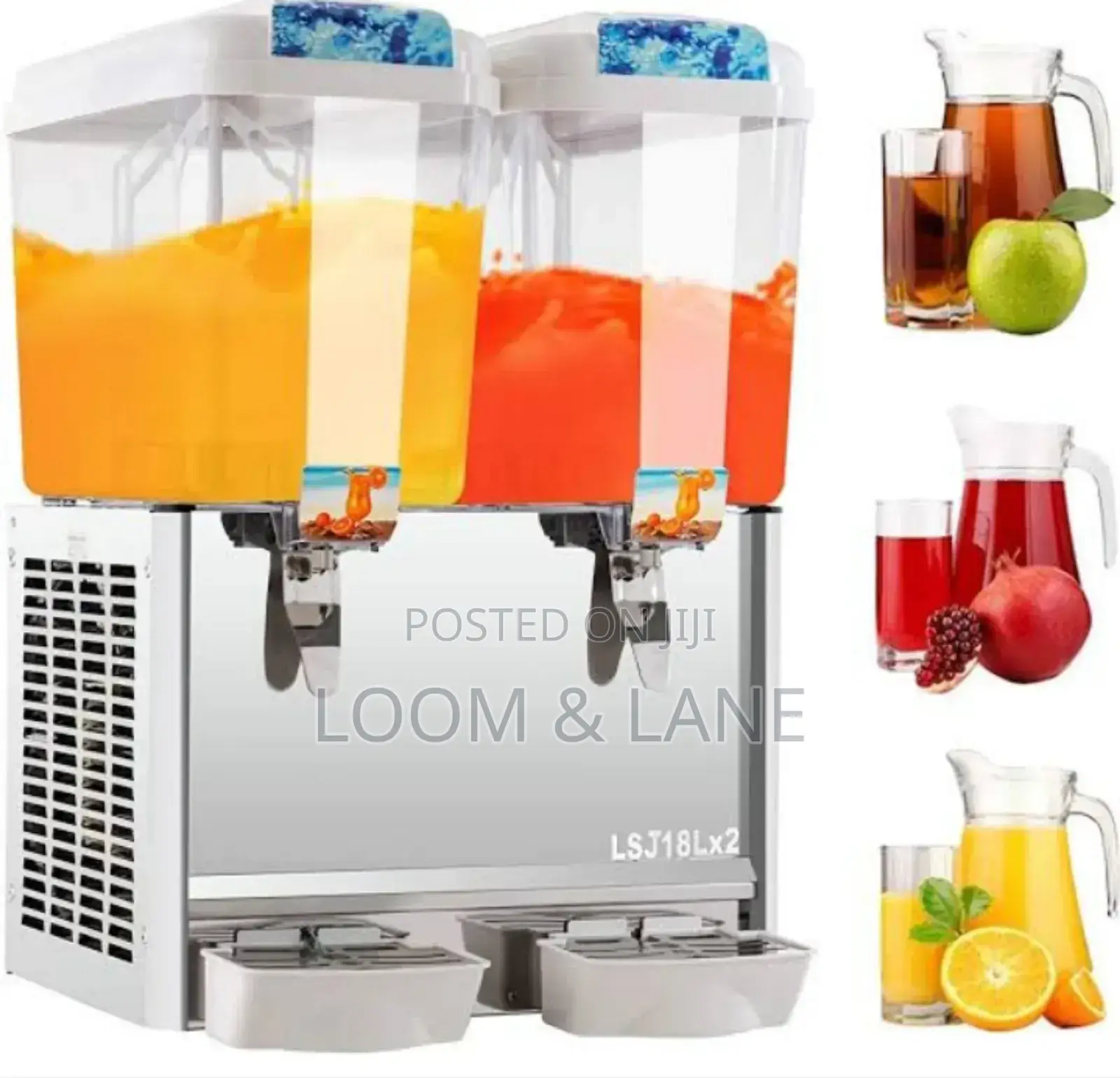 Double Tank Electric Commercial Juicer Dispenser