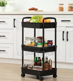 3-Tier Rolling Utility Cart or Trolley