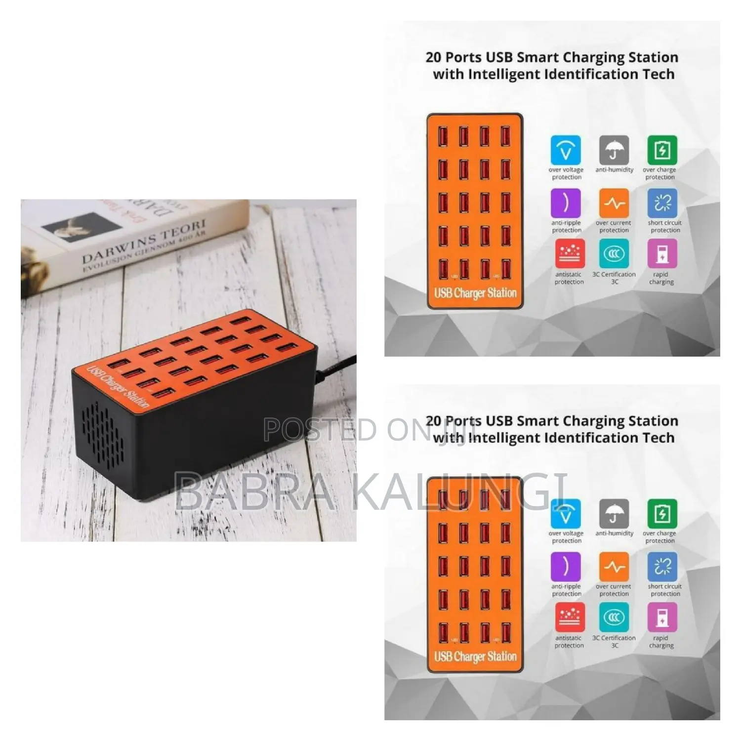 100w 20 Usb Port Charging Station