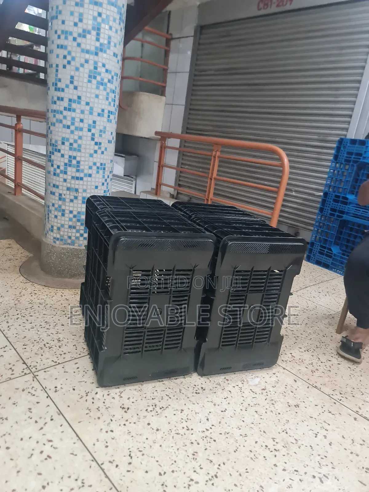 Strong Plastic Crates Plastic Crates *Black