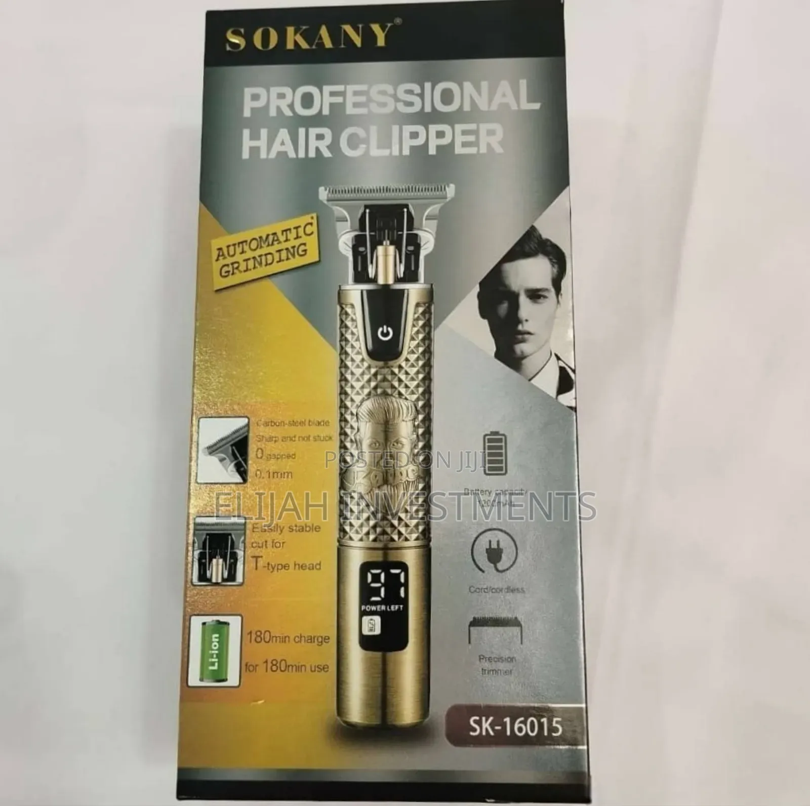 Sokany Professional Hair Clipper, Model Sk-16015.