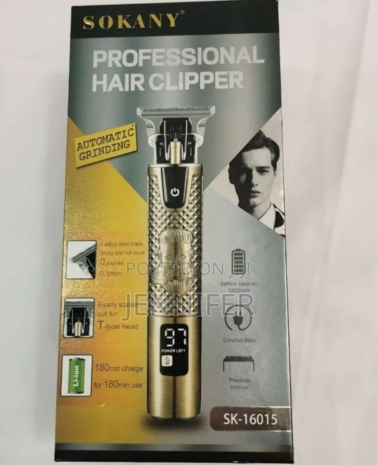 Sokany Professional Hair Clipper, Model Sk-16015.