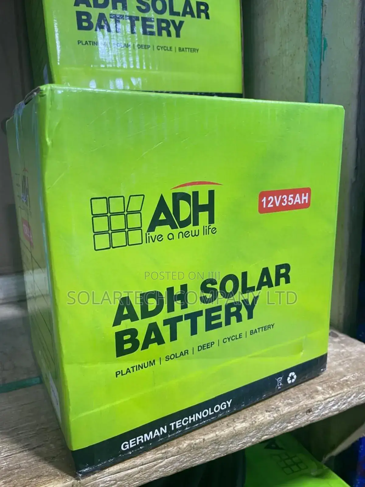 35ah Durable Adh German Solar Powder Battery Zeka
