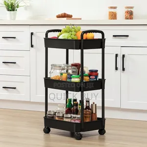 3-Tier Rolling Utility Cart or Trolley