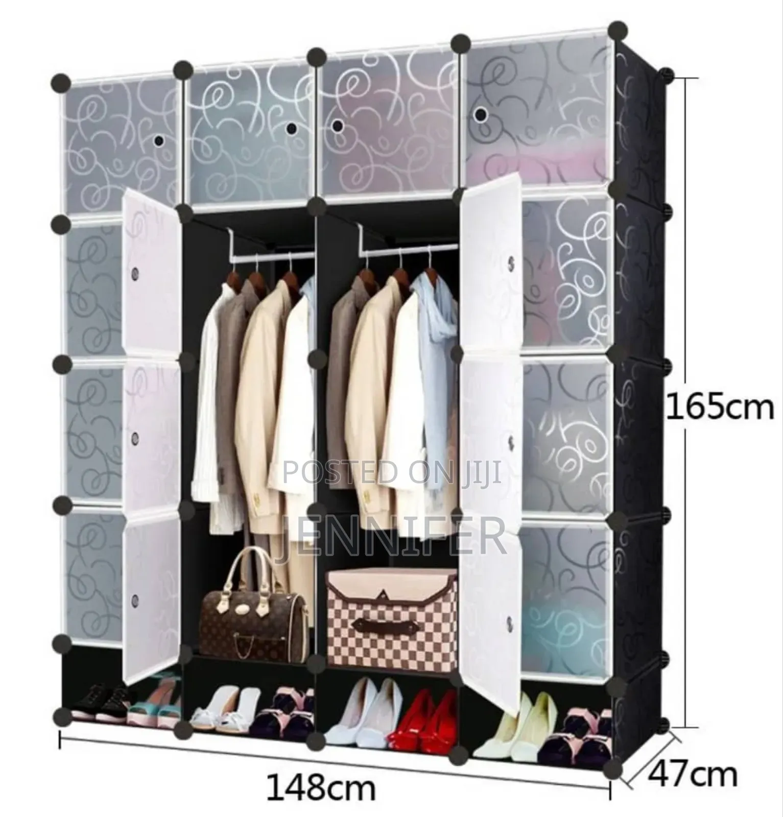Portable, Modular Wardrobe and Storage Organizer