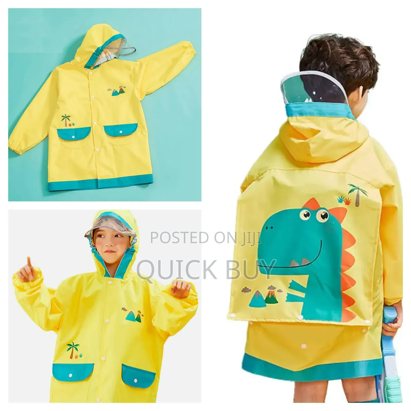New Kids Dinosaur Rain Jacket