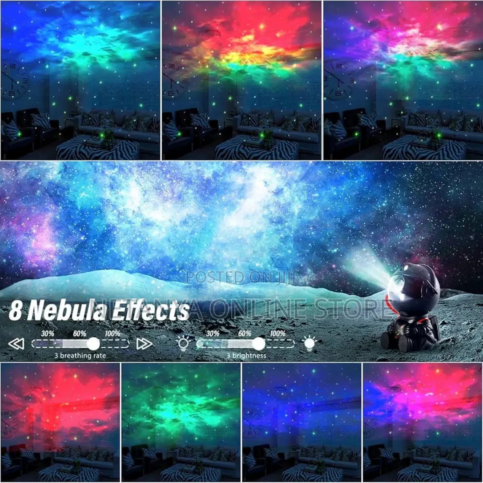 Led Astronaut Galaxy Projection Light