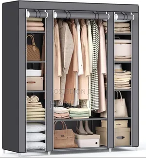 Photo - 3 Folding Wardrobe, Fabric Closet