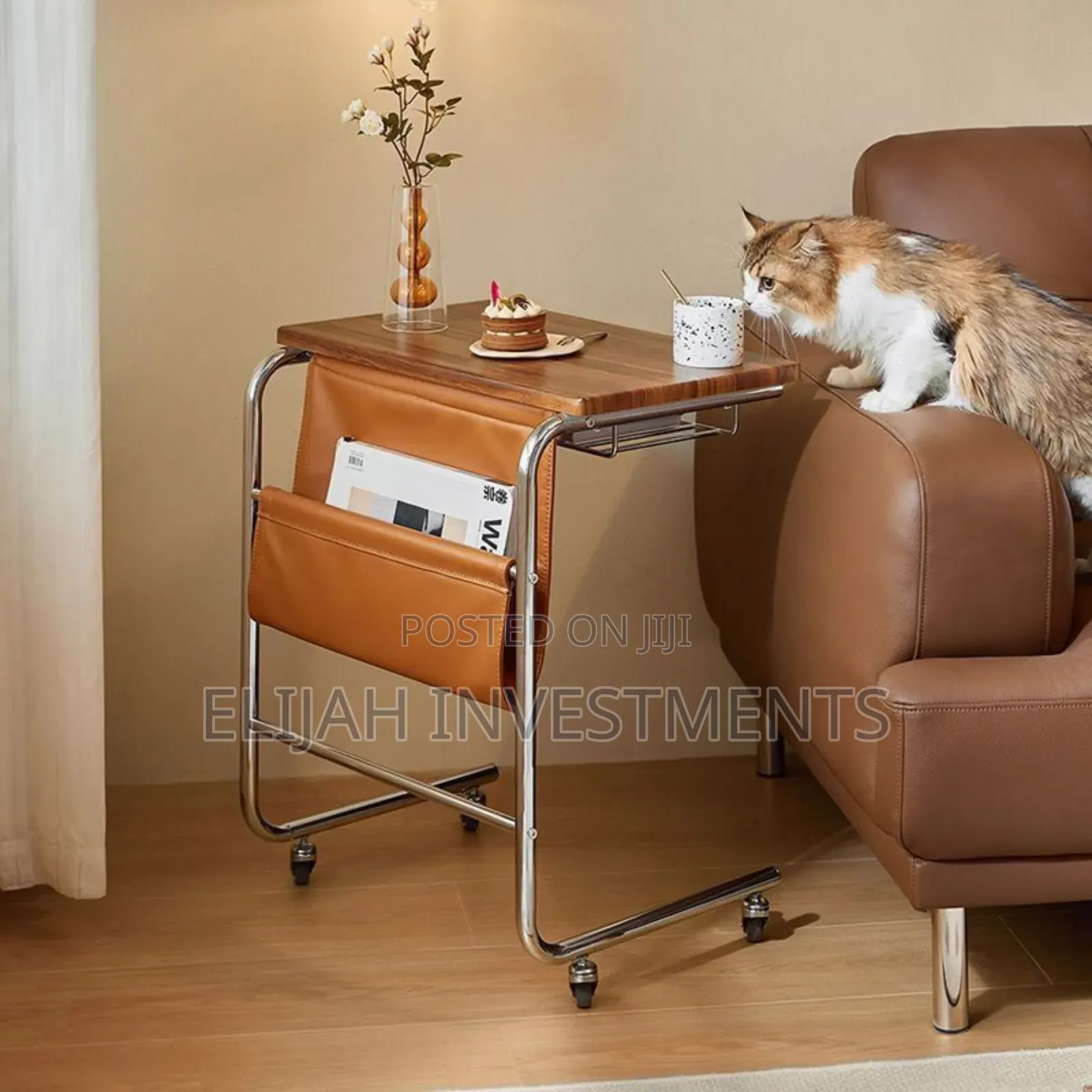 Bedside Table With Storage Compartments
