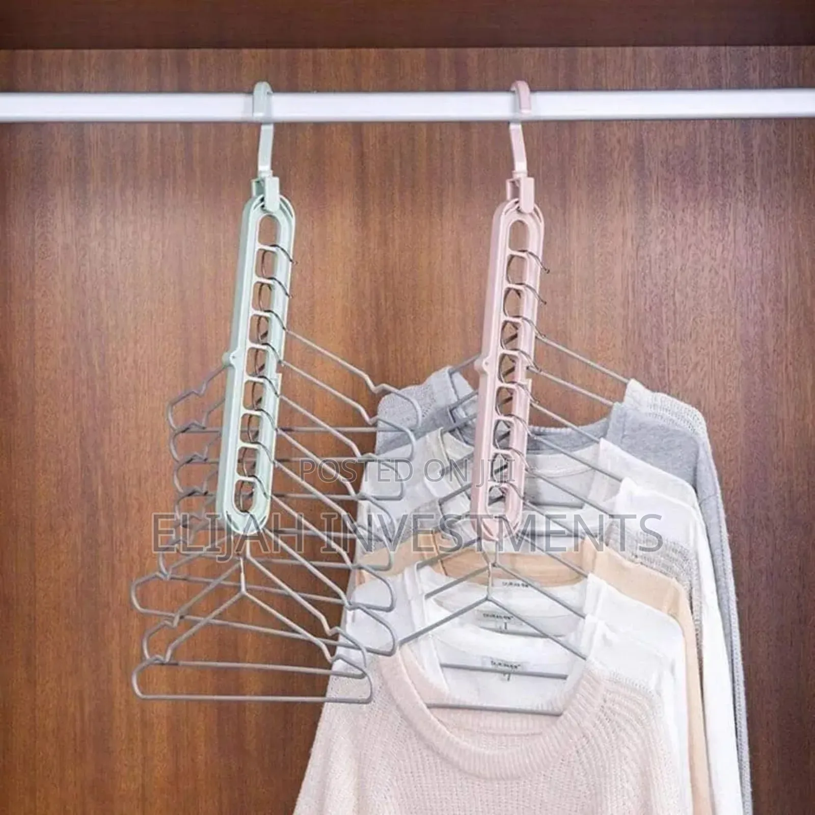 2pcs Multifunction Foldable Storage Hangers