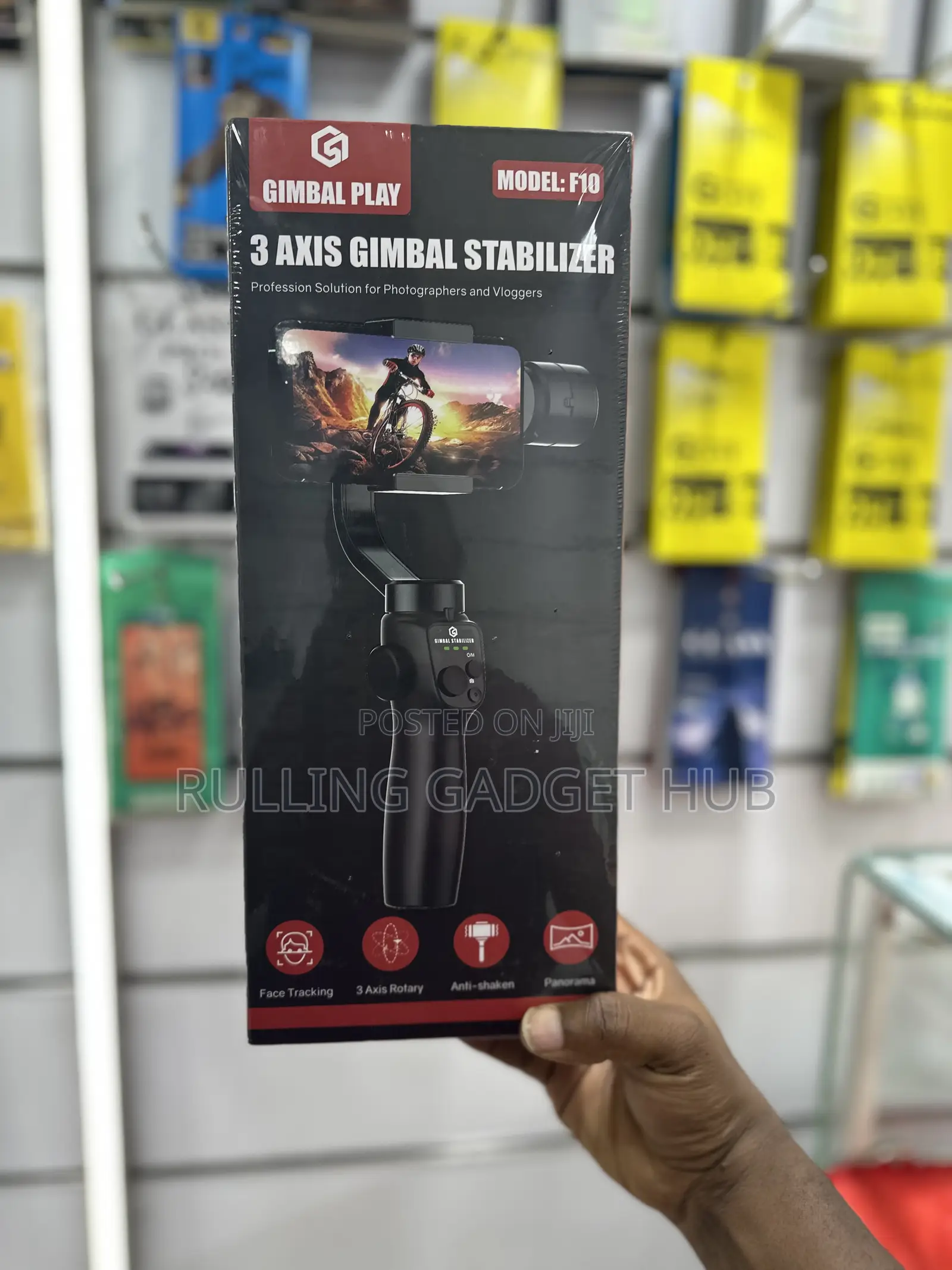 3-Axis Gimbal Stabilizer Designed for Photographers - Black