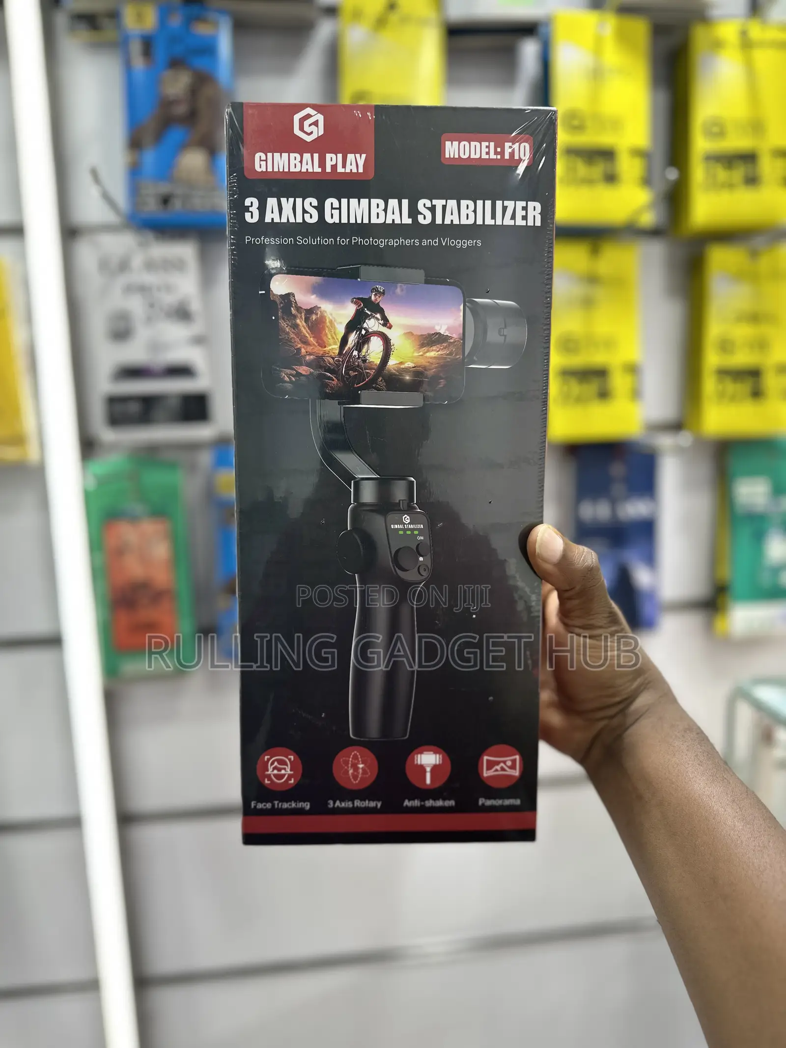3-Axis Gimbal Stabilizer Designed for Photographers - Black