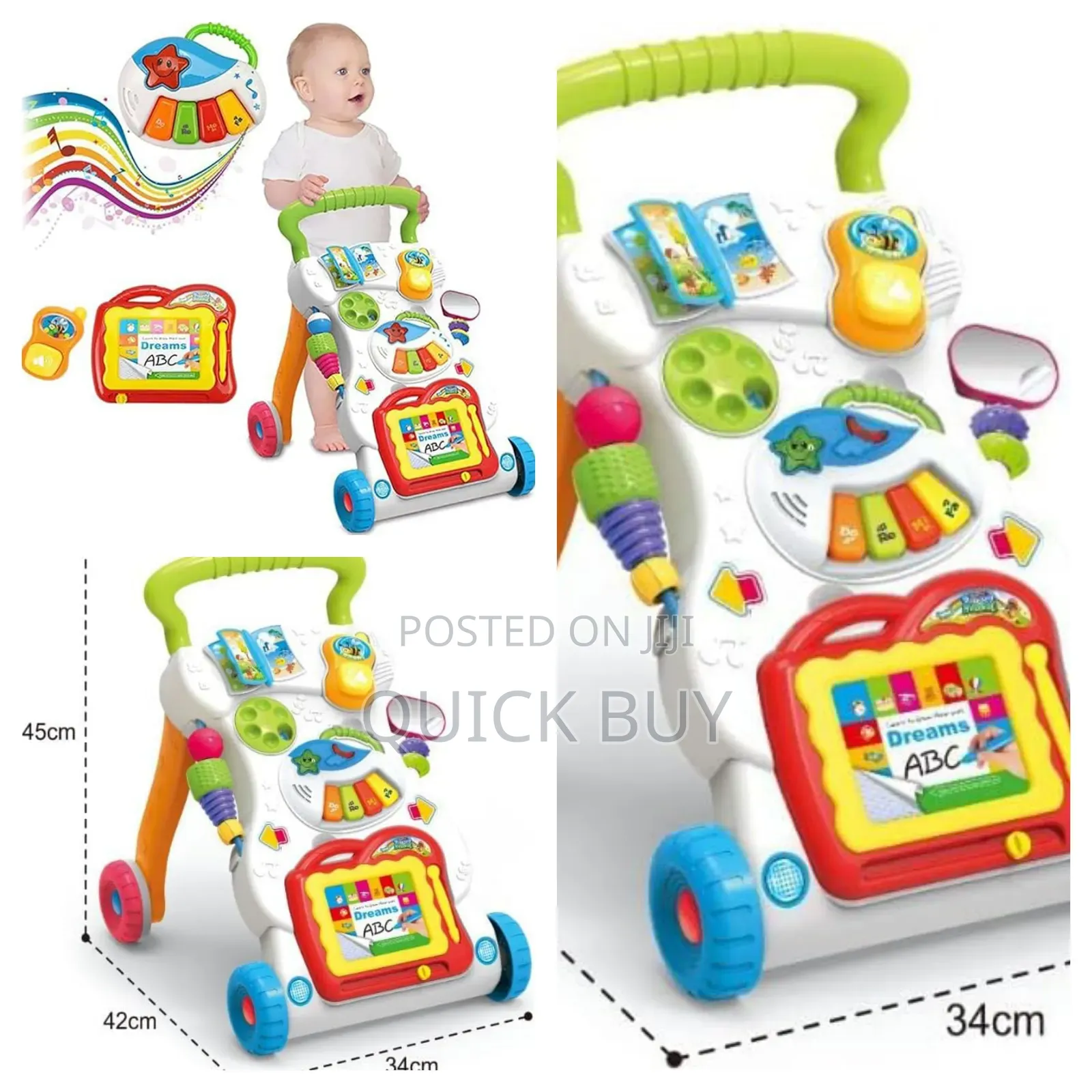 Baby Sit-to-Stand Learning Music Walker