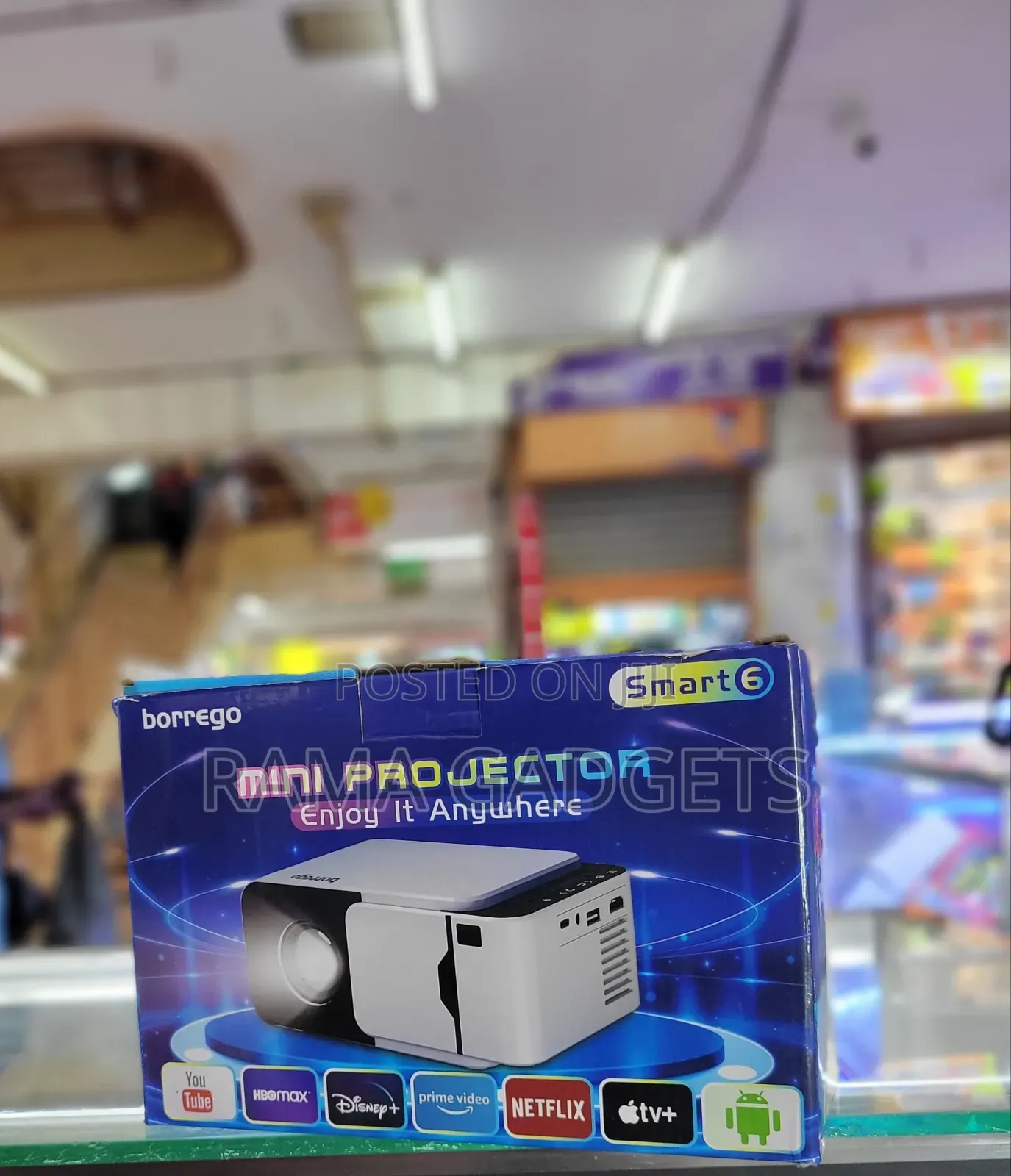 Borrego Smart 6 Mini Projector.