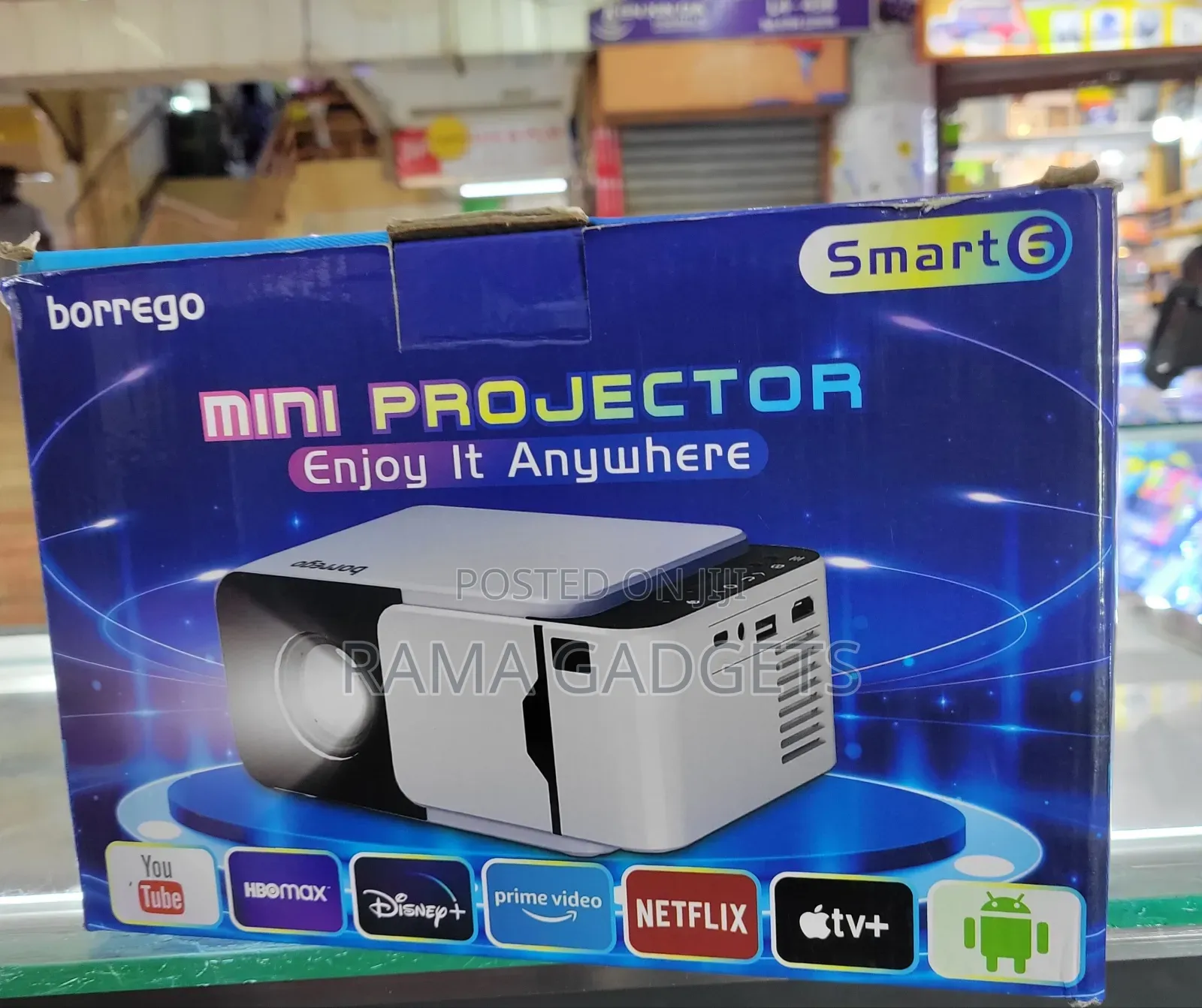 Borrego Smart 6 Mini Projector.