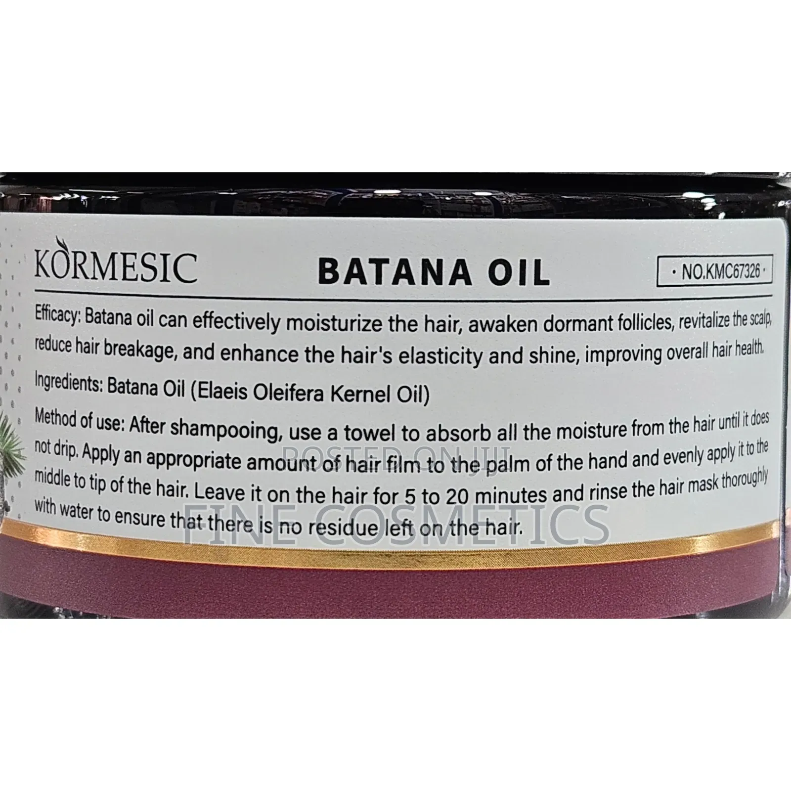 Batana Oil Anti-Hair Breakage Strengthening Hair Loss Cream