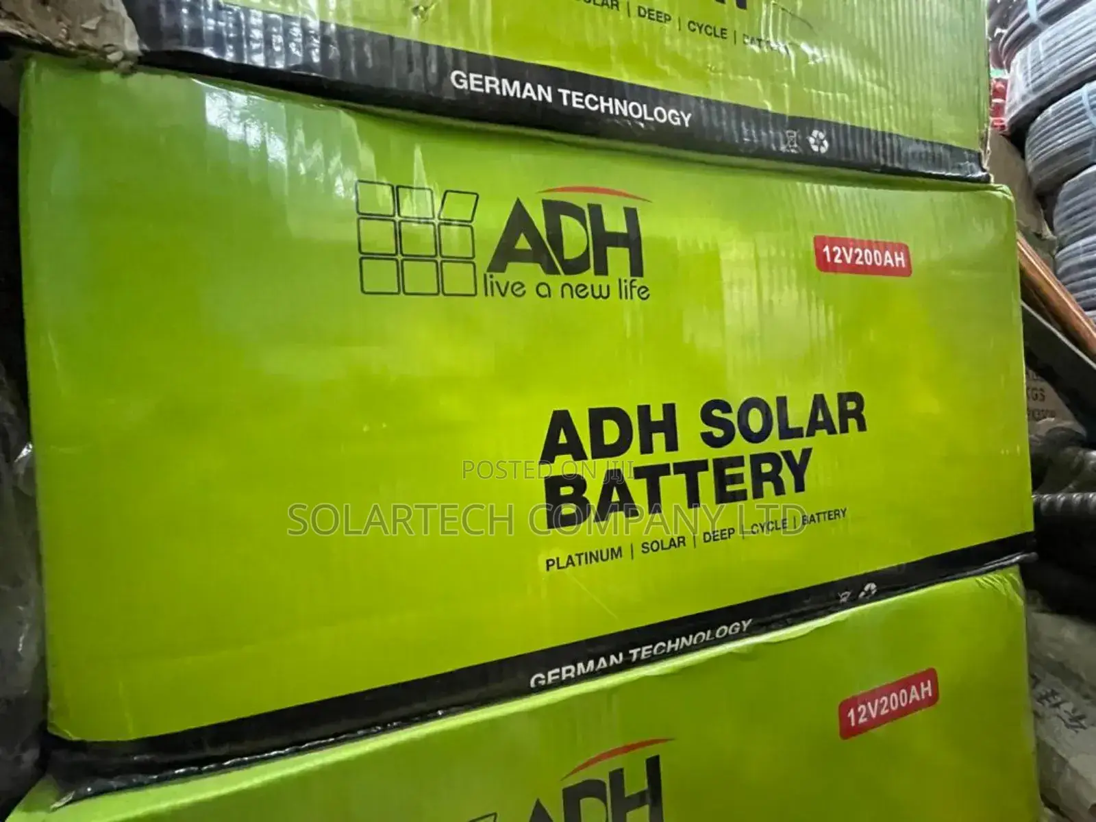 200ah Durable Adh German Solar Powder Battery Chok