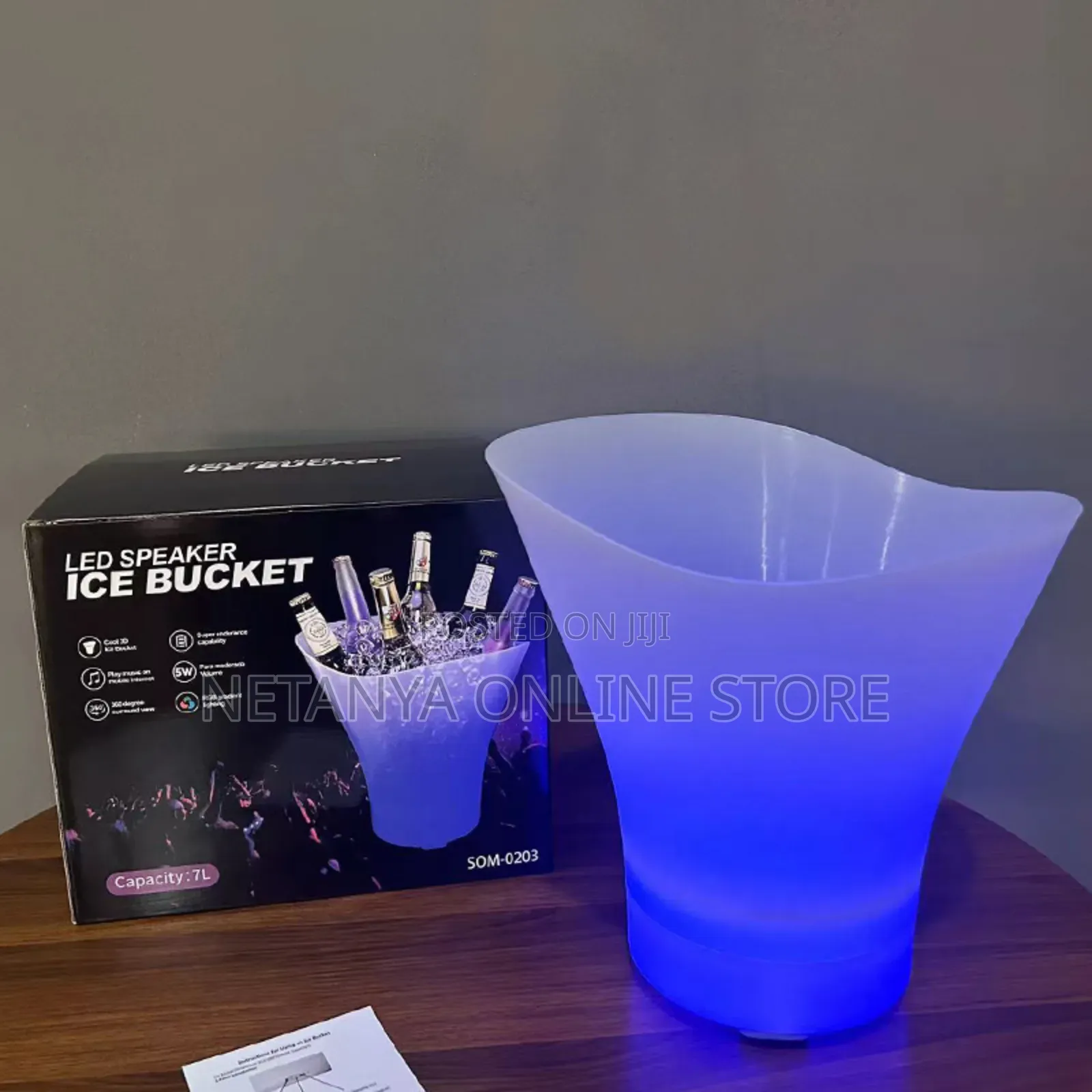 Led Speaker Colourful Ice Bucket