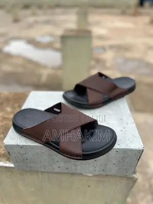 Classic Crossed Leather Ecco Men's Sandals in Stock