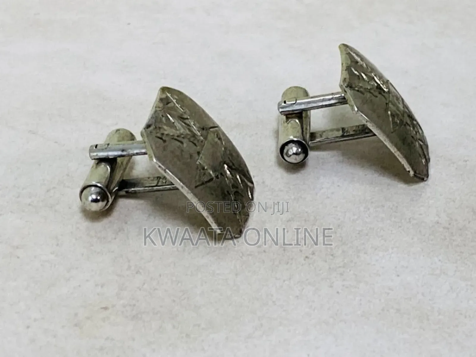 1pair Cufflinks For Men Elegant Tone Fashion Design