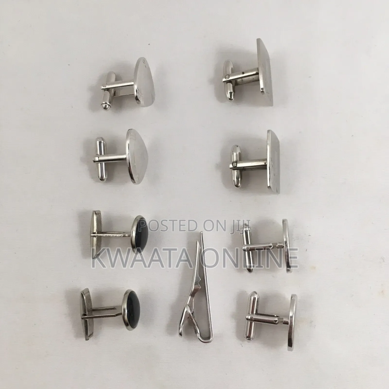 1pair Cufflinks For Men Elegant Tone Fashion Design