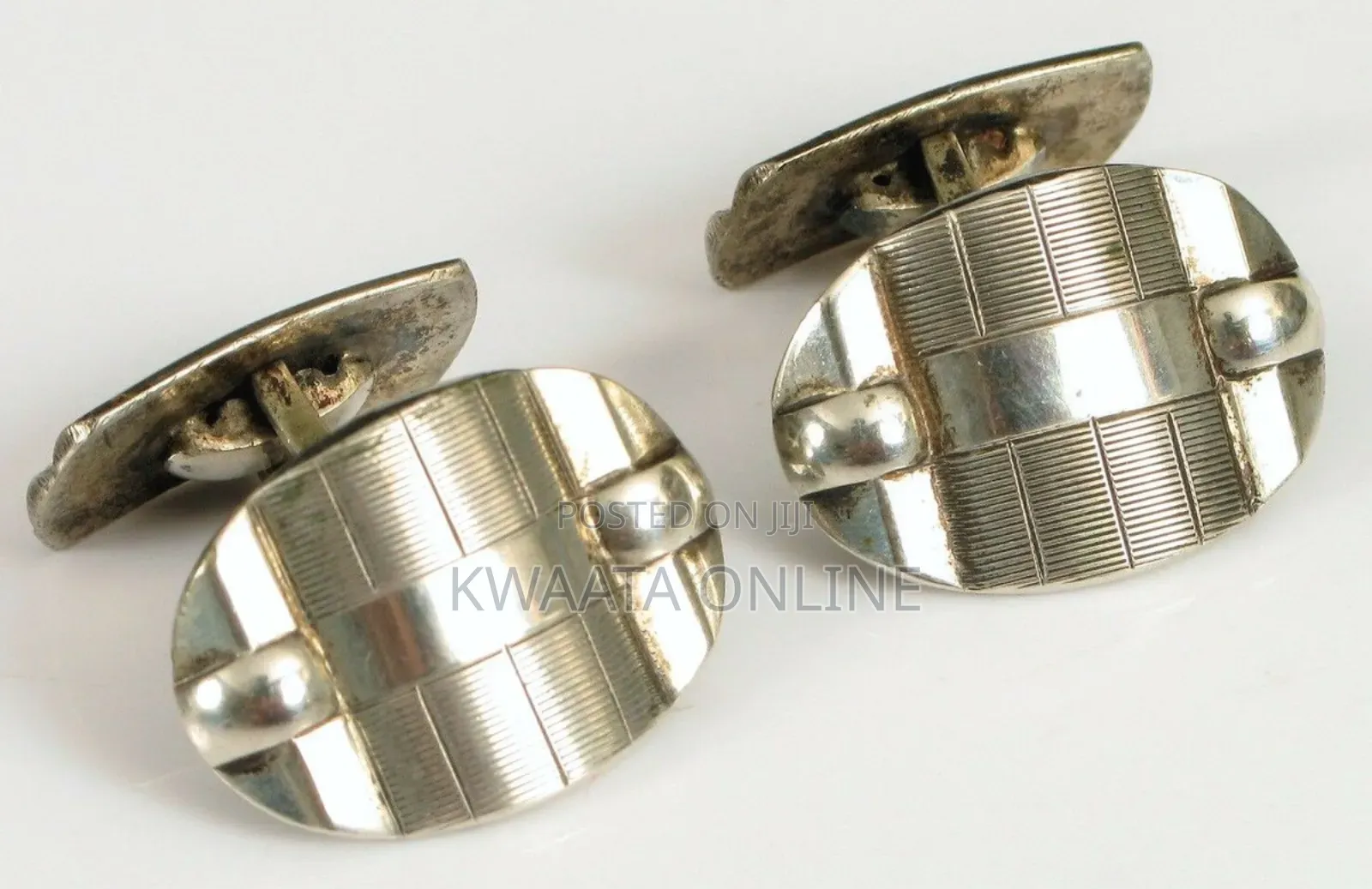 1pair Cufflinks For Men Elegant Tone Fashion Design