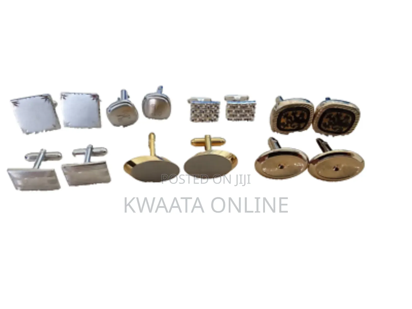 1pair Cufflinks For Men Elegant Tone Fashion Design