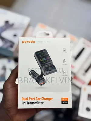 Porodo Dual Port Car Charger Fm Transmitter Pd 36w Qc 18w