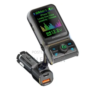 Porodo Dual Port Car Charger Fm Transmitter Pd 36w Qc 18w