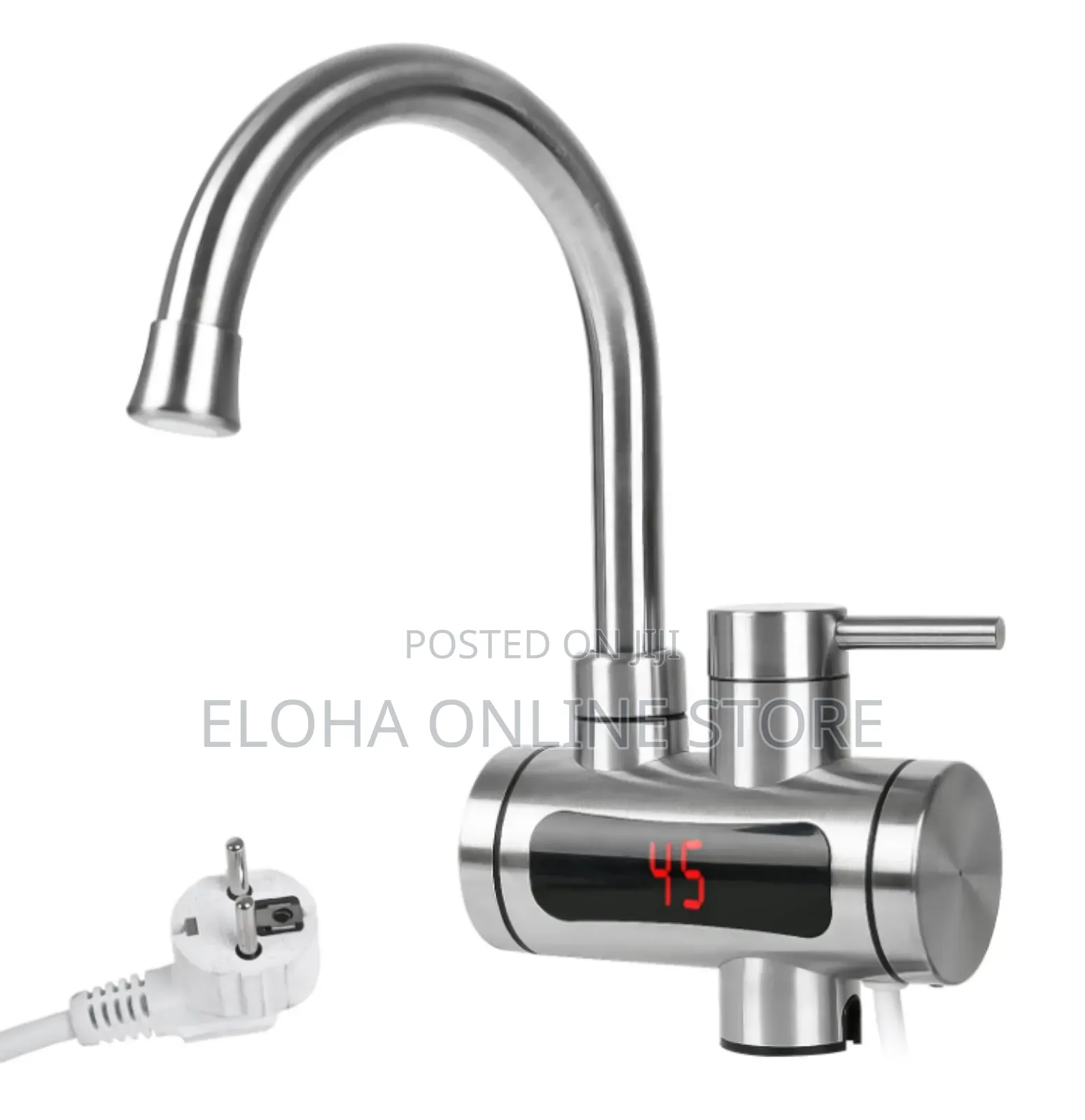 Electric Water Heating Faucet With Temperature Display