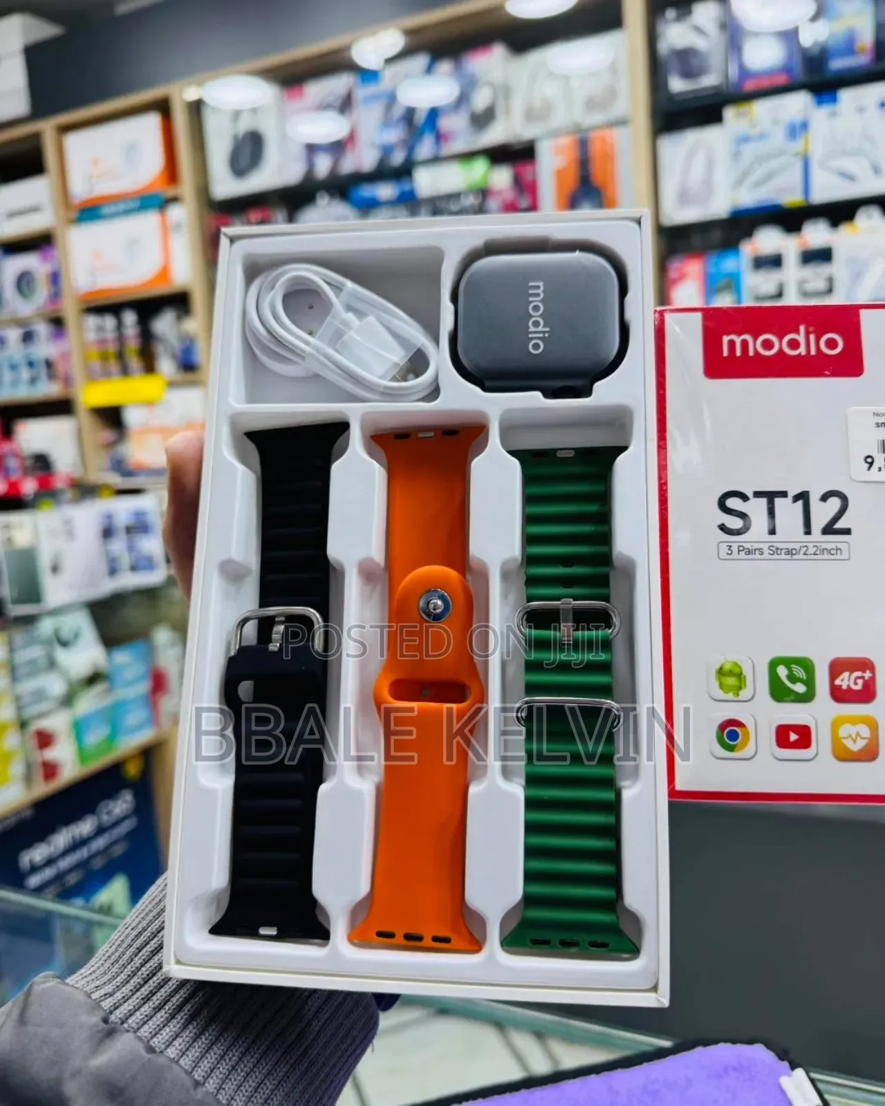 Modio St12 Smartwatch With Camera Simcard 64gb Rom 4gb Ram