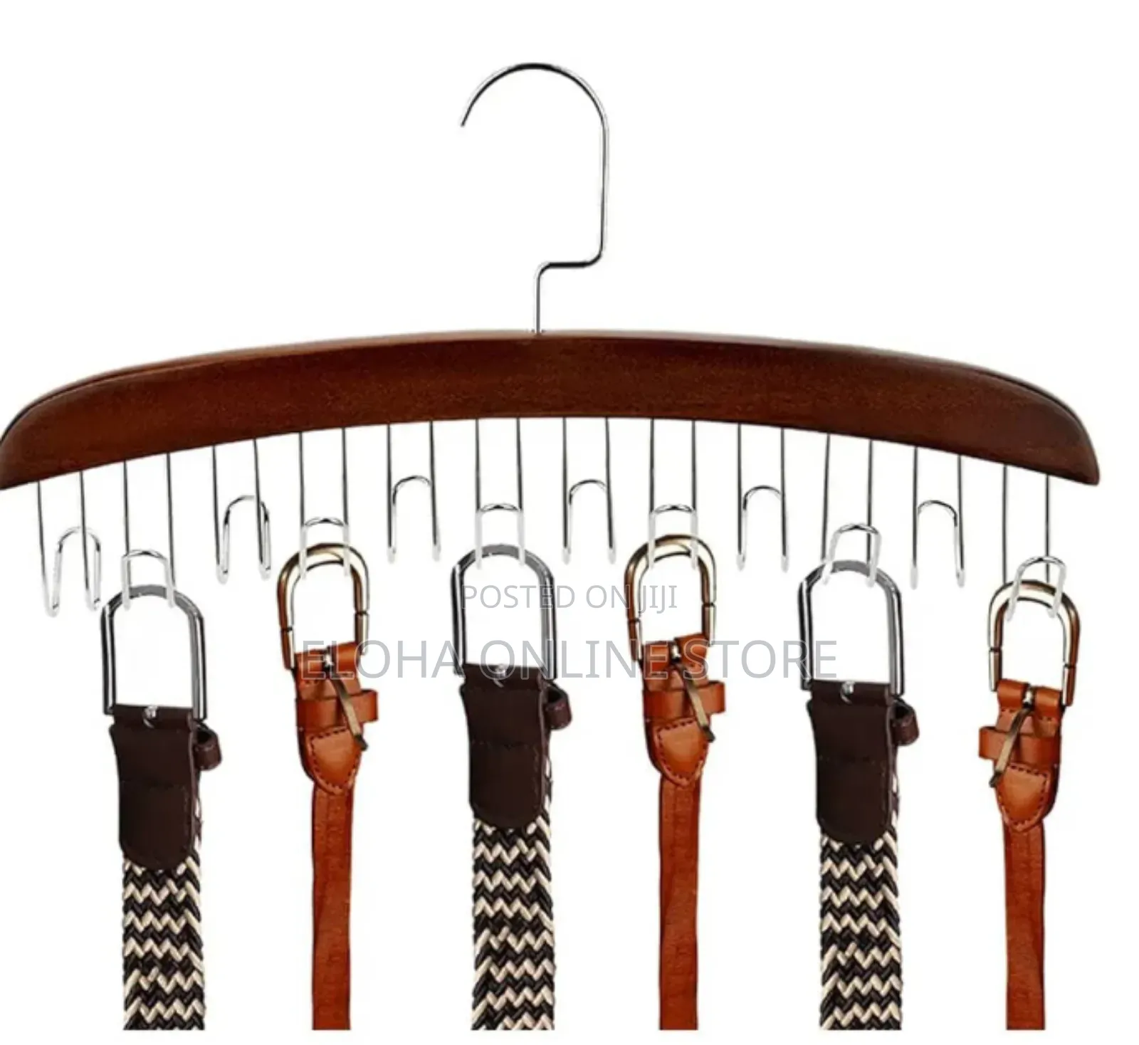 Multifunctional Wooden Belt Hanger