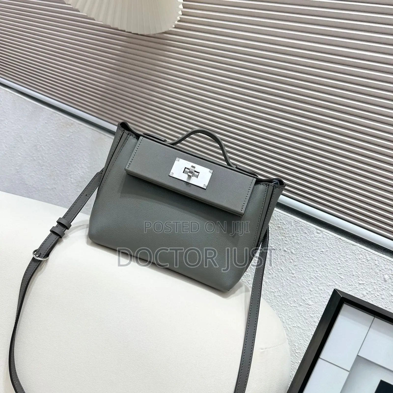 Gray Kelly Mini Bag