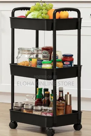 3-Tier Rolling Utility Cart or Trolley