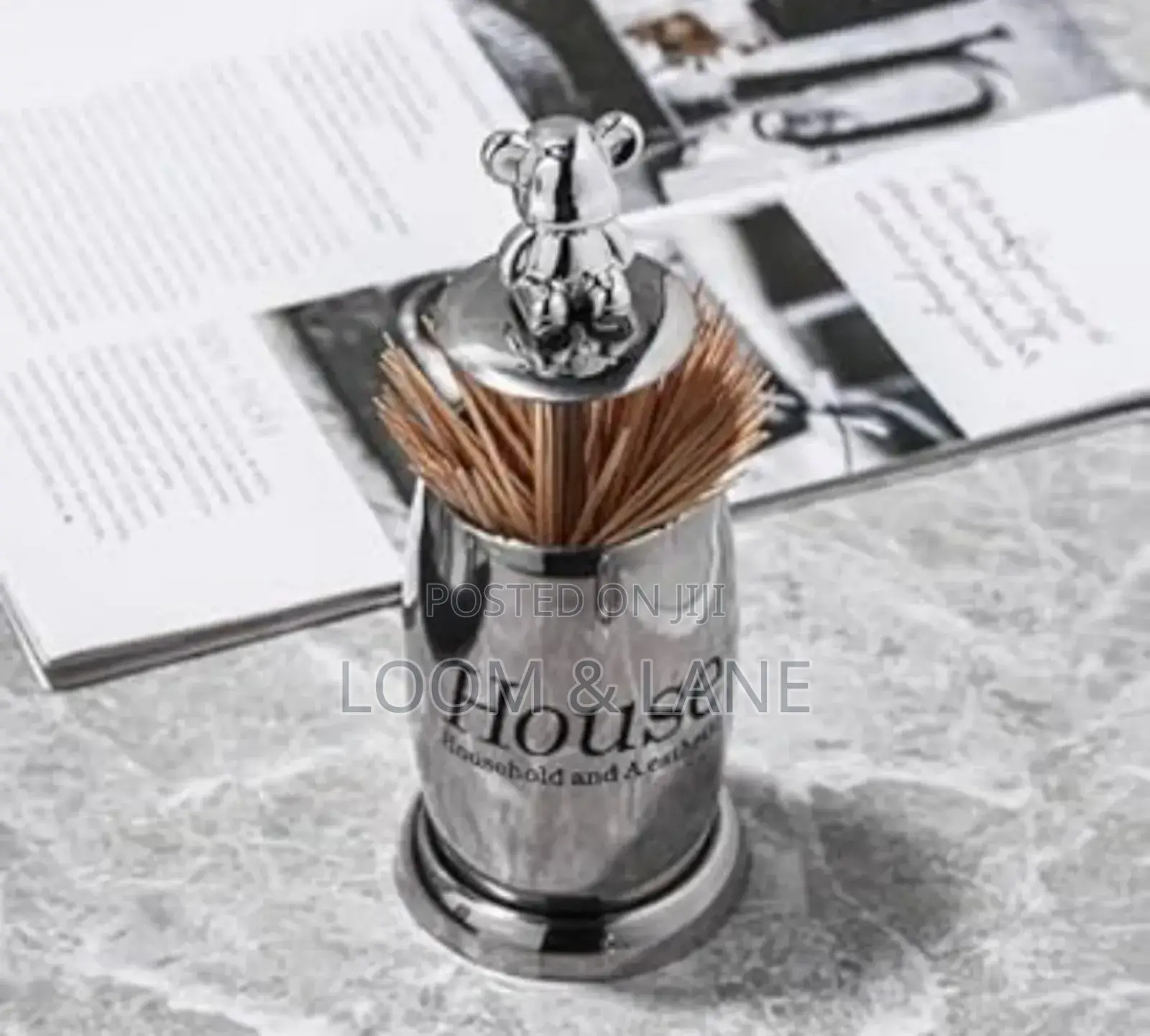 Cute Bear-Themed Toothpick Holder