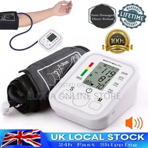 Automatic Digital Blood Pressure Monitor, White