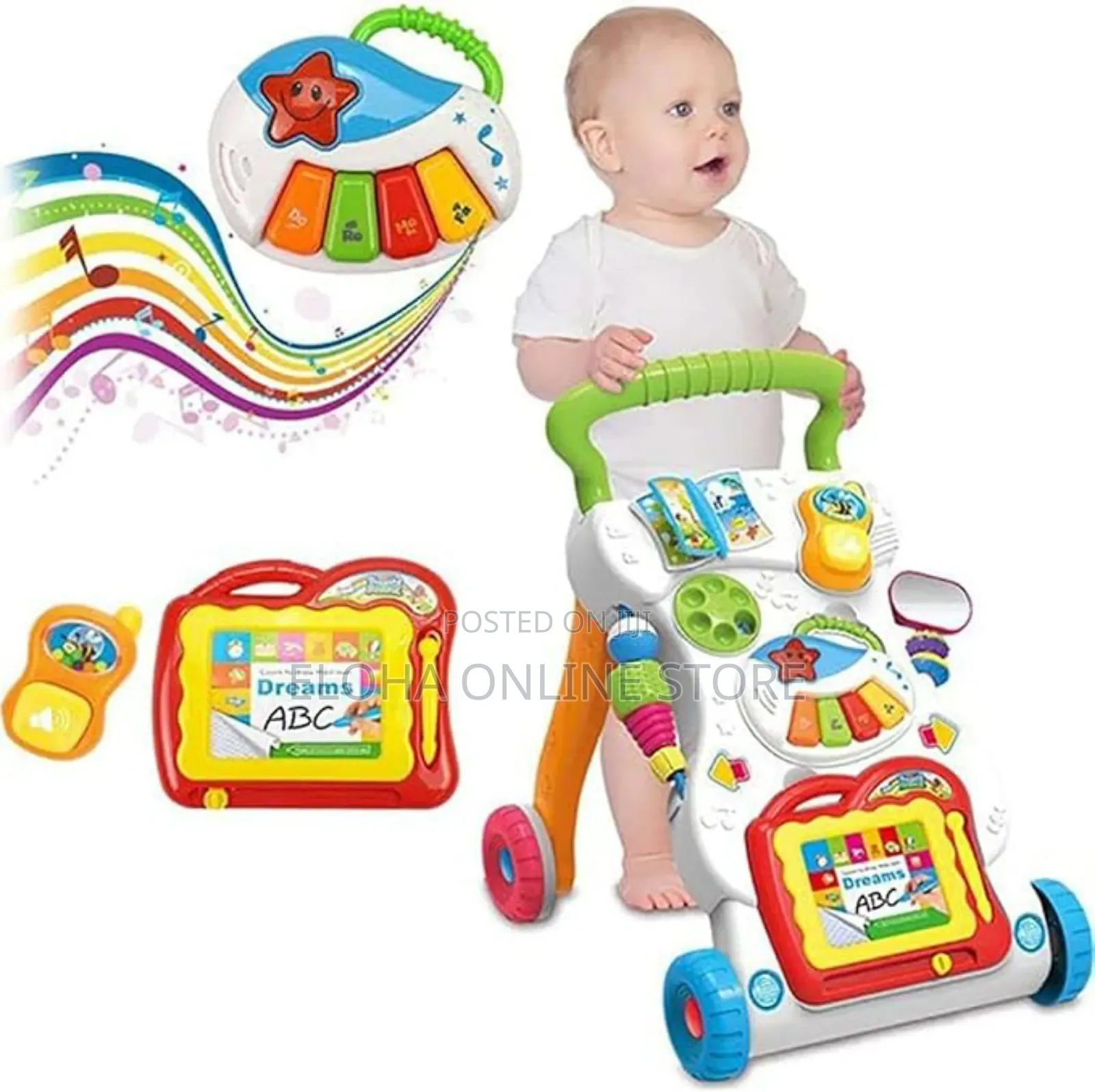 Baby Sit-to-Stand Learning Music Walker